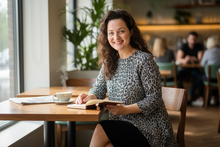 Tara Sharkbite Tunic-Gray Leopard Print