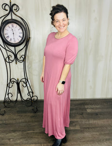 So Comfy Plum Maxi Dress