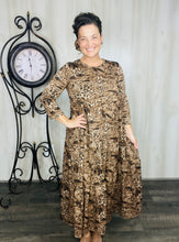 Selena Ruffle Dress- Animal Print