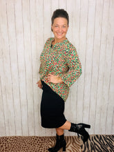 Valarie Green & Coral Top