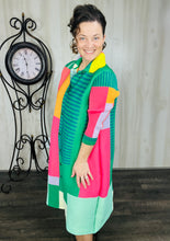 Nina Fashion Blazer- Black/Coral, Pink/Yellow or Green/Pink