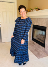 Kayla Dress- Navy Plaid