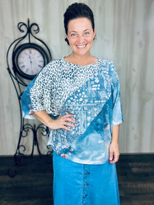 Kimberly Leopard & Paisley Top