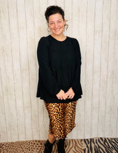 Clara Black Babydoll Swiss Dot Top