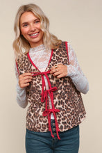Red & Leopard Vest