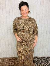 Marissa Ribbed Skirt- Leopard
