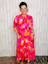 Brenda Bow & Ruffle Pink Dress