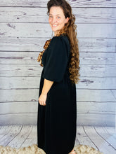 Sonja Leopard Bow Dress- Black