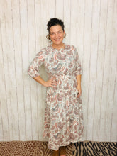 Take On The Day- Ivory Paisley Dress