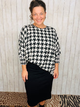 Houndstooth Dolman Top
