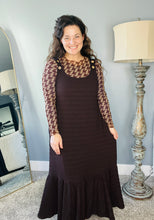 Lenora Textured Jumper- Brown