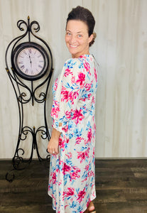 Miss Regina Ivory & Pink Floral