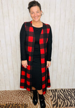 Buffalo Plaid Cardigan (White or Red)
