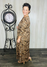 Selena Ruffle Dress- Animal Print