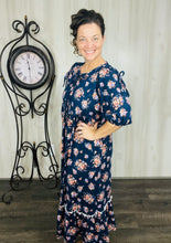 Sabrina Navy & Floral Dress