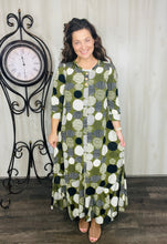 Smiles & Olive Dots Dress