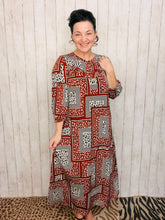 Maddie Patchwork & Leopard Dress