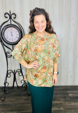 Fall Floral Mix Dolman Top