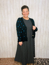 Adorable Hearts Cardigan Sweater- Black or Cream
