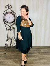 Glorious Black & Leopard Ruffle Tunic (Style 2)