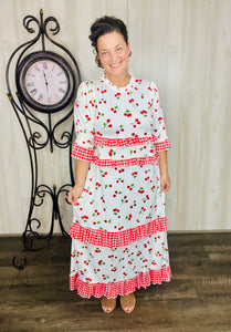 Amanda Cherry & Red Checkered Dress