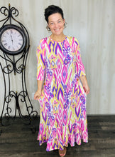 Misty Mutli Colored Button Dress
