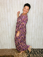 Missy Purple Paisley Dress