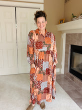 Kaylee Collared Fall Patchwork Dress