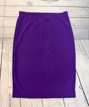 Miss Amy Thicker Fabric Pencil Skirt- (Regular & Plus) Purple (27"-29" Length