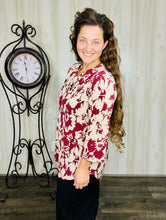 Valarie Burgundy Top