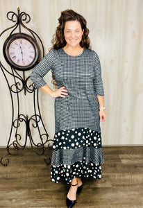 Plaid & Polkadot Dreams Dress