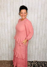 Ruffles & Luxury Dress-Mauve (With Full Slip Included)