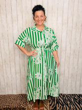 Spring Green Floral Dress