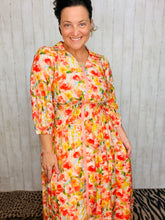 Peach Sophistication Zipper Dress