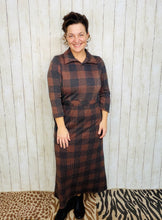 Adorable In Plaid Lounge Dress-Buffalo Print