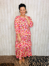 Ruffles & Luxury Dress- Multi Pink