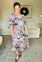 Miss Regina Black & Floral Dress