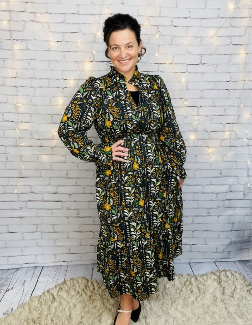 Hannah Black & Vintage Boho Dress