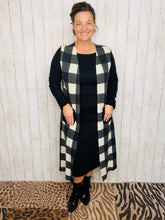 Buffalo Plaid Cardigan (White or Red)