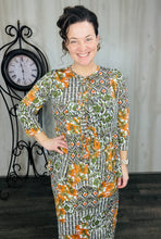 Lillian Bow Front Tunic Top- Floral & Geometric