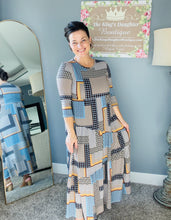 Tonya Marie Tiered Dress-Patchwork