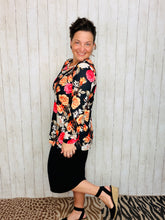 Black & Roses Top