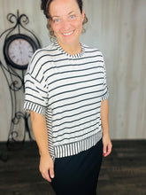 Katie Black & White Top