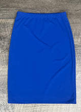 Miss Amy Thicker Fabric Pencil Skirt- (Regular & Plus)Royal Blue (27"-29" Length)