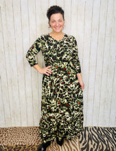 Katie Olive Leopard Print Dress