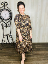 Jaqueline Vintage Dress- Leopard