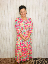 Amanda Pink Floral Dress