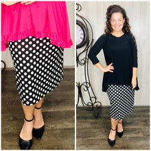 Miss Amy Pencil Skirt (Regular & Plus)- Small Polkadot