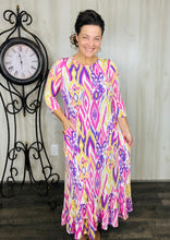 Misty Mutli Colored Button Dress