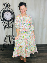 Summer Days Floral Dress- Green Mix
